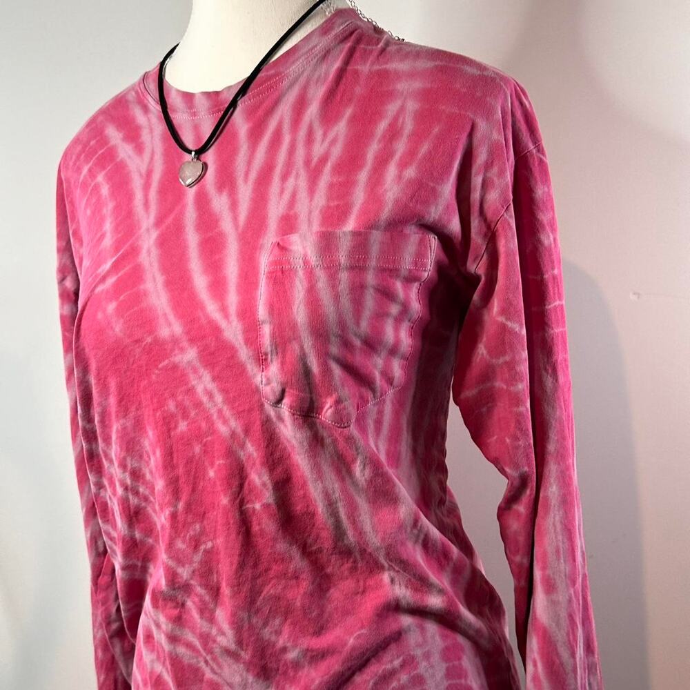 Victorias Secret PINK Vintage Long Sleeve Ty -Dye Top Size XS